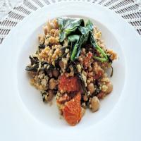 Curried Couscous with Spinach and Chickpeas image