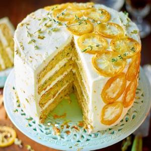 Courgette, lemon & thyme cake image