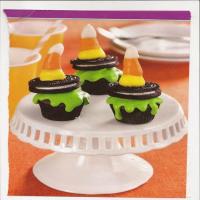 Melted Wicked Witch Cupcakes image