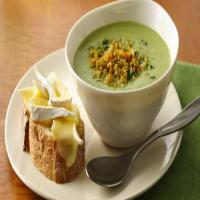Asparagus Soup with Brie Bruschetta image