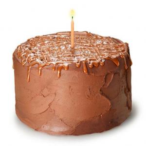 Chocolate-Orange Cake With Salted Caramel image