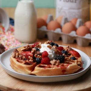 Breakfast Waffle: The Berry Bossy Recipe by Tasty_image