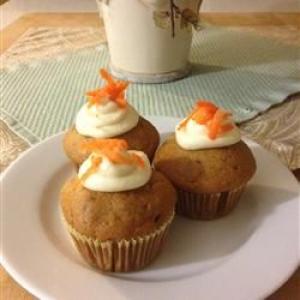 Carrot Cupcakes with Cream Cheese Frosting image