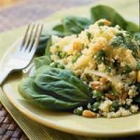 Couscous, Garbanzo, and Spinach Salad_image