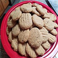 ALMOND- SOY PEANUT BUTTER COOKIES image