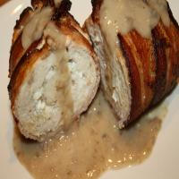 Rachael Ray's Bacon Wrapped Chicken With Blue Cheese and Pecans image