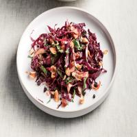 Red Cabbage Salad with Warm Pancetta-Balsamic Dressing image