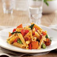 Barilla Whole Grain Penne with Asparagus, Butternut Squash and Oven-Dried Tomatoes_image