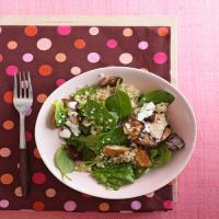 Warm Quinoa, Spinach, and Shiitake Salad image