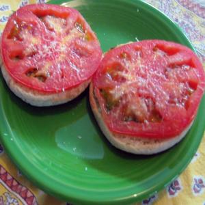Open Face Tomato Basil Sandwiches image