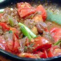Beef with Scallions, Tomato, and Ginger image