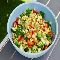 Citrus-Marinated Broccoli and Chickpea Salad image
