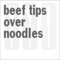 Slow Cooker Beef Tips over Noodles_image