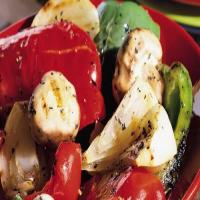 Grilled Bell Peppers, Onion and Mushrooms image