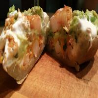 Grilled Potato Boats Stuffed With Smoked Cajun Shrimp_image