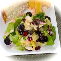 Tossed Green Salad With Grapefruit-Pomegranate Dressing_image