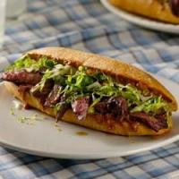 Grilled Steak Sandwiches with Steak Sauce Mayonnaise and Romaine_image