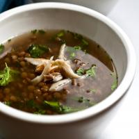 Light Lentil Soup With Smoked Trout image