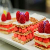 Red Velvet Napoleons with Raspberries image