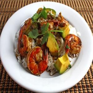 Shrimp and Avocado in Tamarind Sauce_image