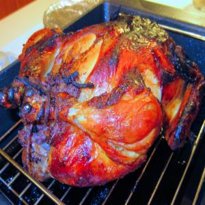 Roasted Chicken With Wild Rice Stuffing image