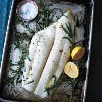 Tarragon-Roasted Halibut with Hazelnut Brown Butter_image