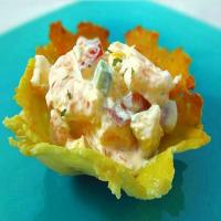 Shrimp & Mango Salad in Crispy Parmesan Bowls_image
