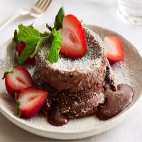 Warm Chocolate Cakes with Berries image