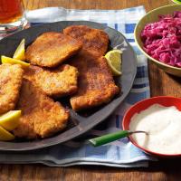 Pork Schnitzel with Dill Sauce_image