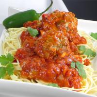 Mexican-Style Spaghetti and Meatballs image