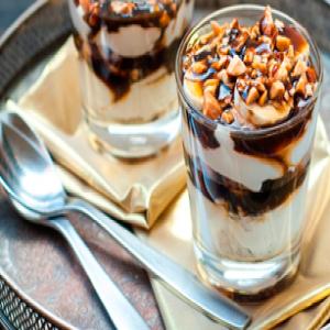 Creamy Coffee and Almond Dessert_image