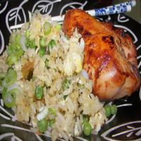 Barbecue Chicken With Fried Rice_image