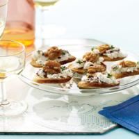 Goat Cheese, Cranberry, and Walnut Canapes image