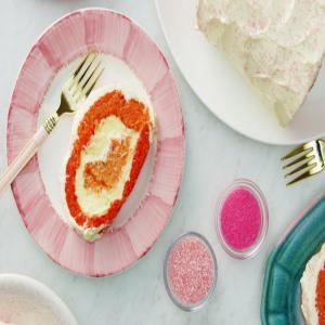 Strawberry Ombré Cake Roll image