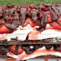 Chocolate Strawberry Torte Recipe image
