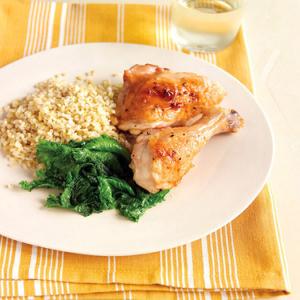 Roasted Paprika Chicken with Greens and Grains_image