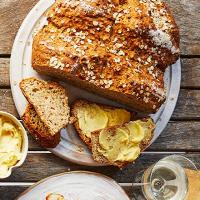 Onion soda bread with whipped English mustard butter image