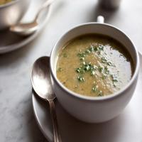 Lettuce and Green Garlic Soup image