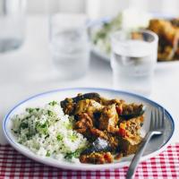 Home-style pork curry with cauliflower rice image