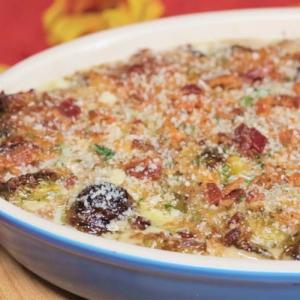 Cheesy Bacon & Brussels Sprouts Bake ~ Recipe_image