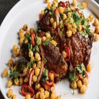 Slow Cooker Pot Roast with Charred Onion & Chickpea Salad image