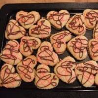 Chocolate Filled Peppermint Valentine Heart Cookies image