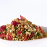Wheat Berries with Strawberries and Goat Cheese_image