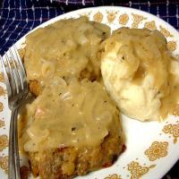 Turkey and Dressing Patties With Gravy image