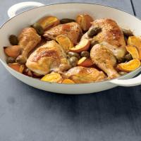 Roasted Chicken with Tangerines and Olives_image