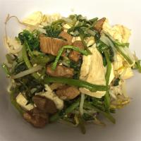 Pork Tofu with Watercress and Bean Sprouts image