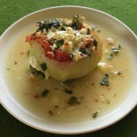 Stuffed Kohlrabi with Tomatoes and Feta Cheese image