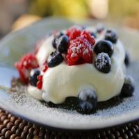 Pavlova with Berries and Lemon Curd Whipped Cream_image