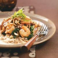 Shrimp & Shiitake Stir-Fry with Crispy Noodles Recipe Recipe - (4.6/5)_image