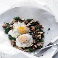 Eggs with Mushrooms and Spinach image